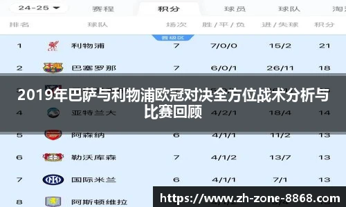 2019年巴萨与利物浦欧冠对决全方位战术分析与比赛回顾
